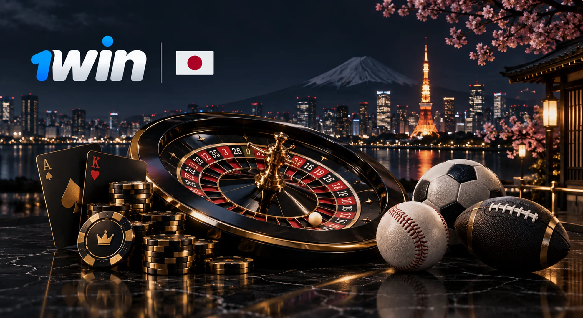 1win Japan オンラインカジノ スポーツ予想 人気ゲームをまとめて利用できるサービス