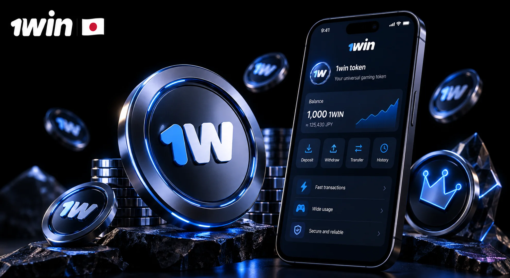 1win Token 日本向けデジタルトークン 残高管理 送金 入出金とオンライン利用機能